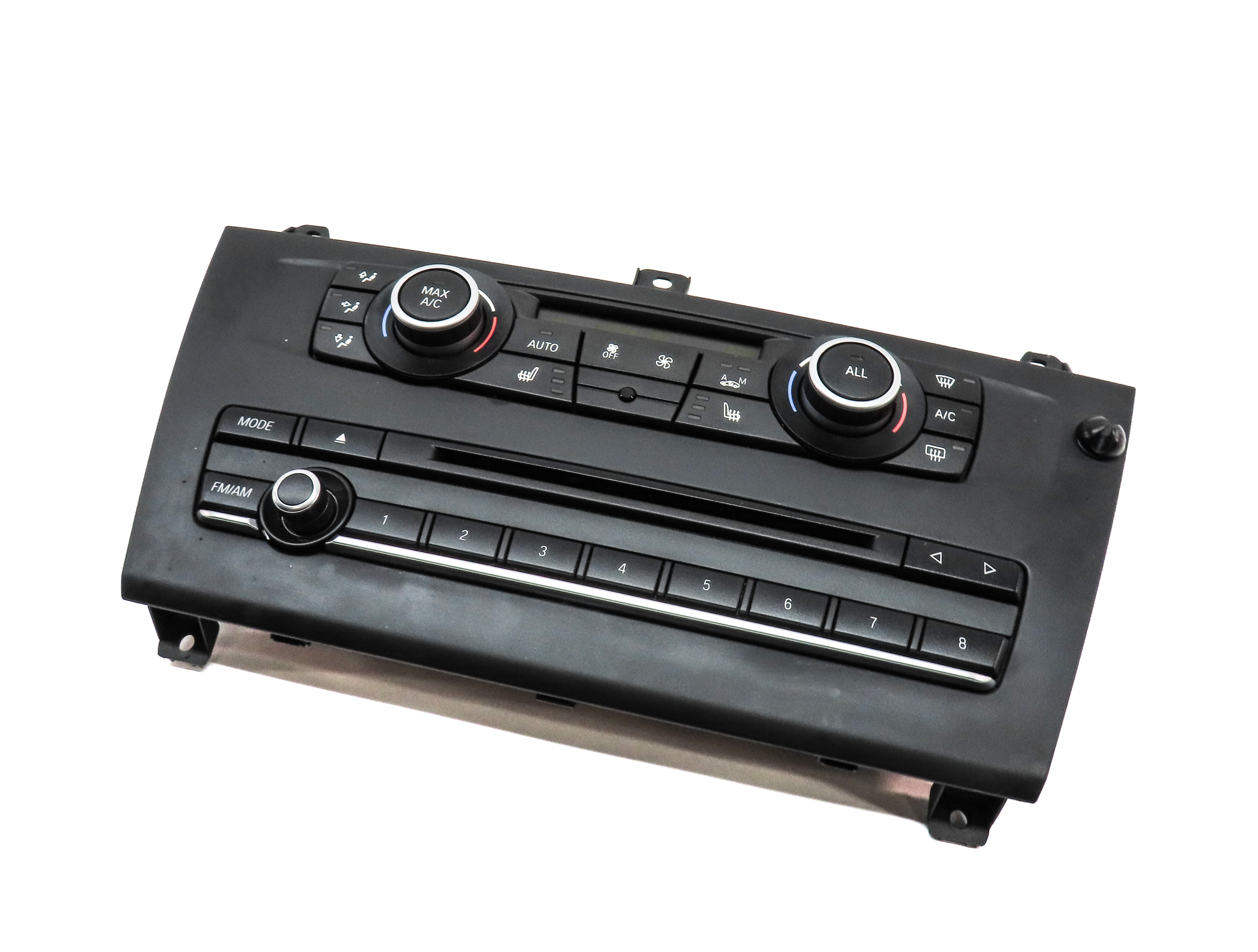 11-14 BMW X3 (F25) FRONT HEATER A/C TEMPERATURE CLIMATE w/ RADIO CONTROL & TRIM — exact item pictured